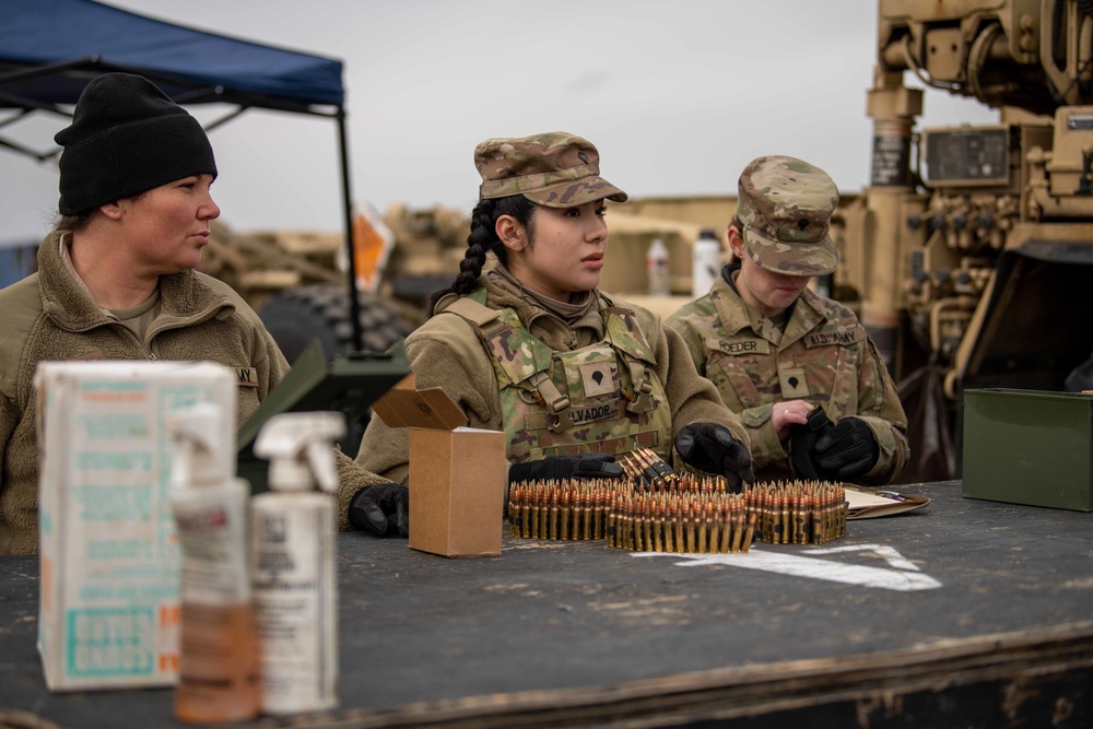 Alpha Company, 181st BSB, Mounted M240B range