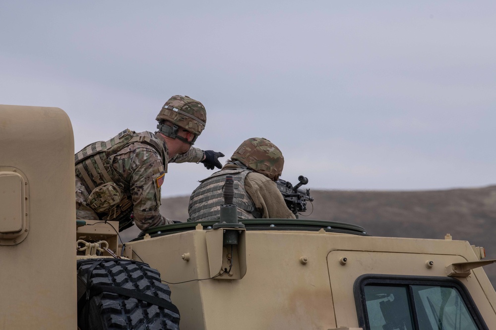 Alpha Company, 181st BSB, Mounted M240B range