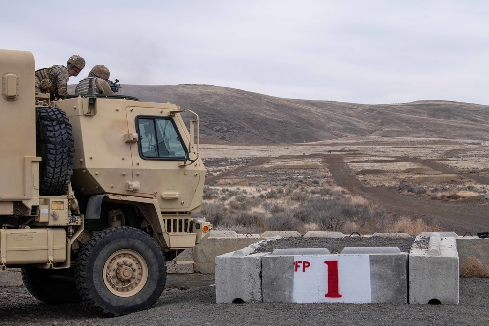 Alpha Company, 181st BSB, Mounted M240B range