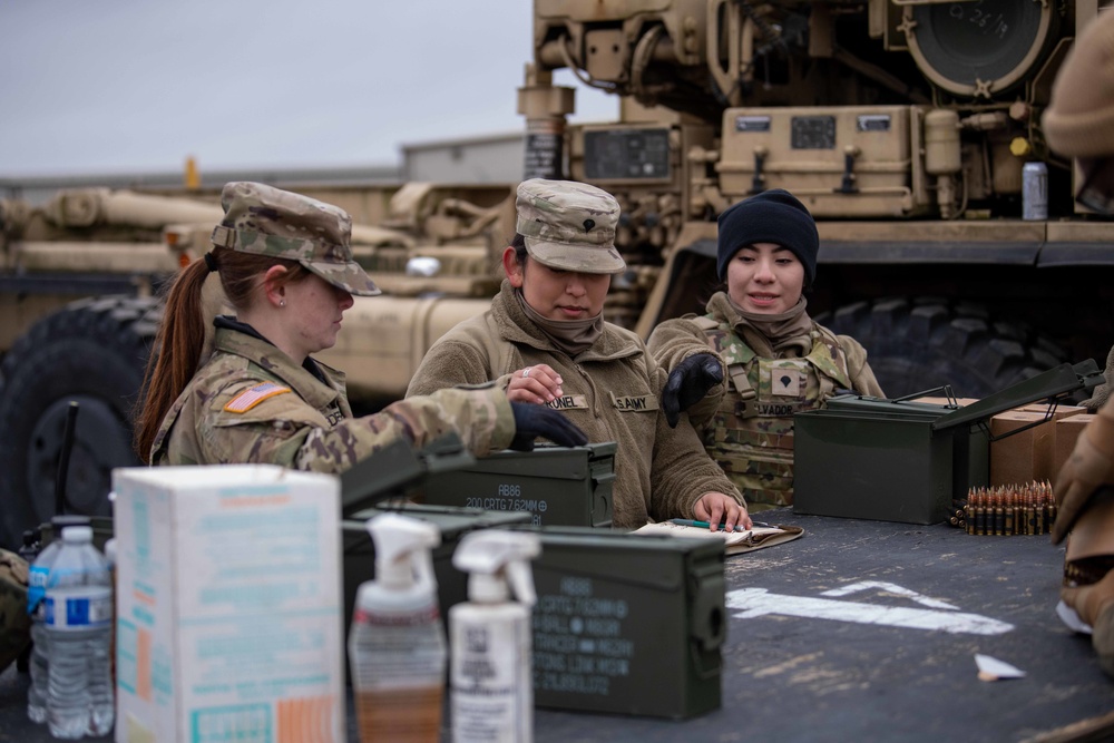 Alpha Company, 181st BSB, Mounted M240B range