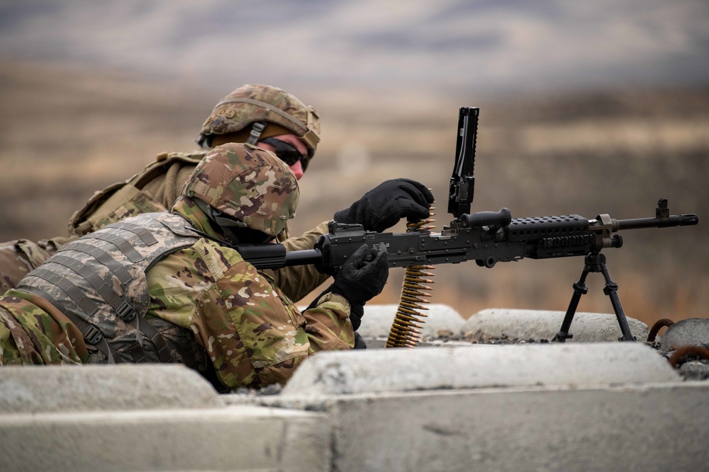 Alpha Company, 181st BSB, Mounted M240B range