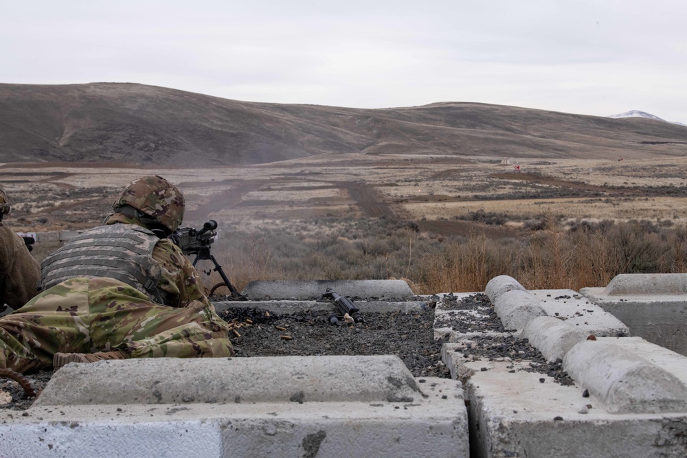 Alpha Company, 181st BSB, Mounted M240B range