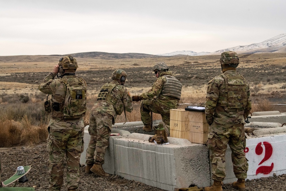 Alpha Company, 181st BSB, Mounted M240B range