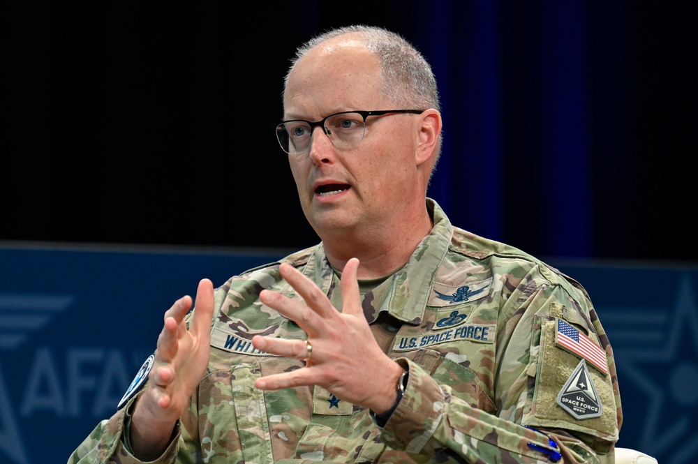 SES Hunter, Maj. Gen. Whitney panel discussion at AFA 2023 Warfare Symposium