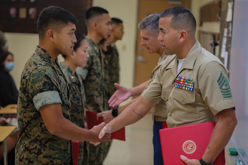 Okkodo High School’s JROTC program awarded for participation in 2022 Marine Corps Base Camp Blaz Birthday Ball