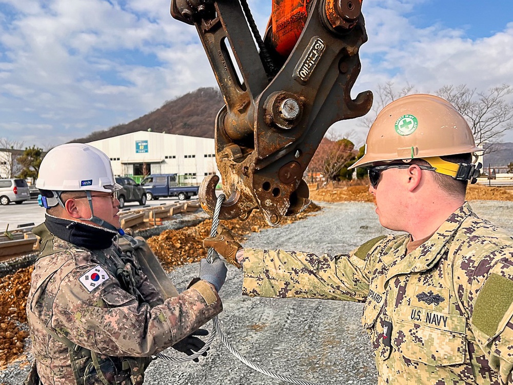 NMCB-5 Works With Republic of Korea Seabees During Deployment 2023