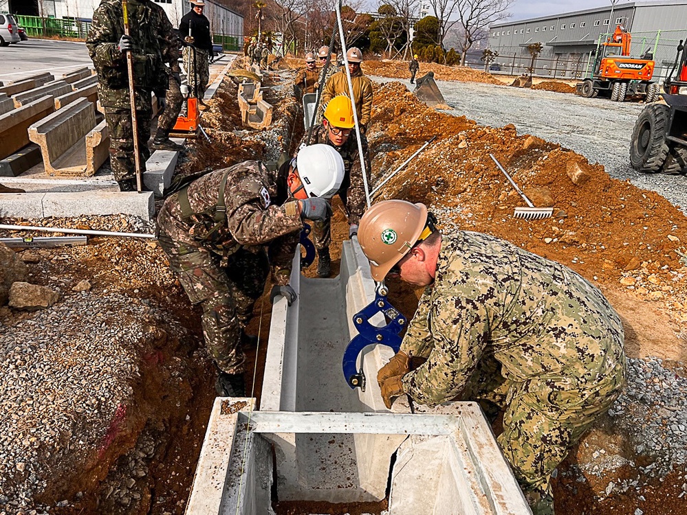 NMCB-5 Works With Republic of Korea Seabees During Deployment 2023