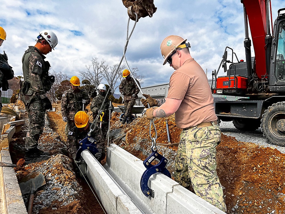 NMCB-5 Works With Republic of Korea Seabees During Deployment 2023