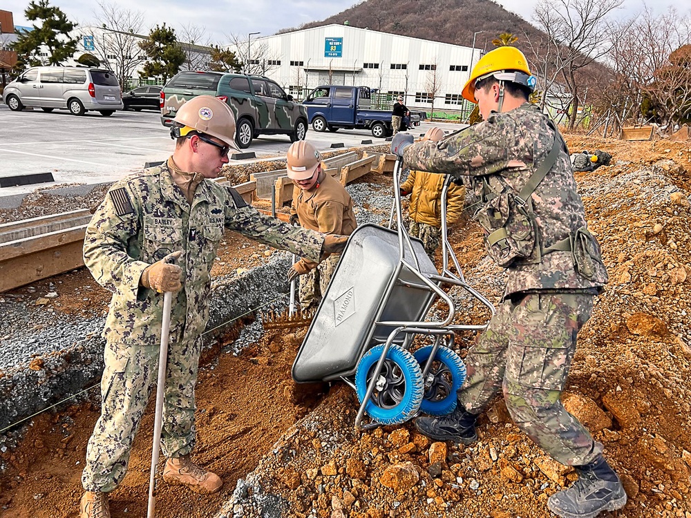 NMCB-5 Works With Republic of Korea Seabees During Deployment 2023