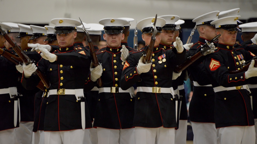 U.S. Marine Corps Battle Color Detachment Performs in Oregon