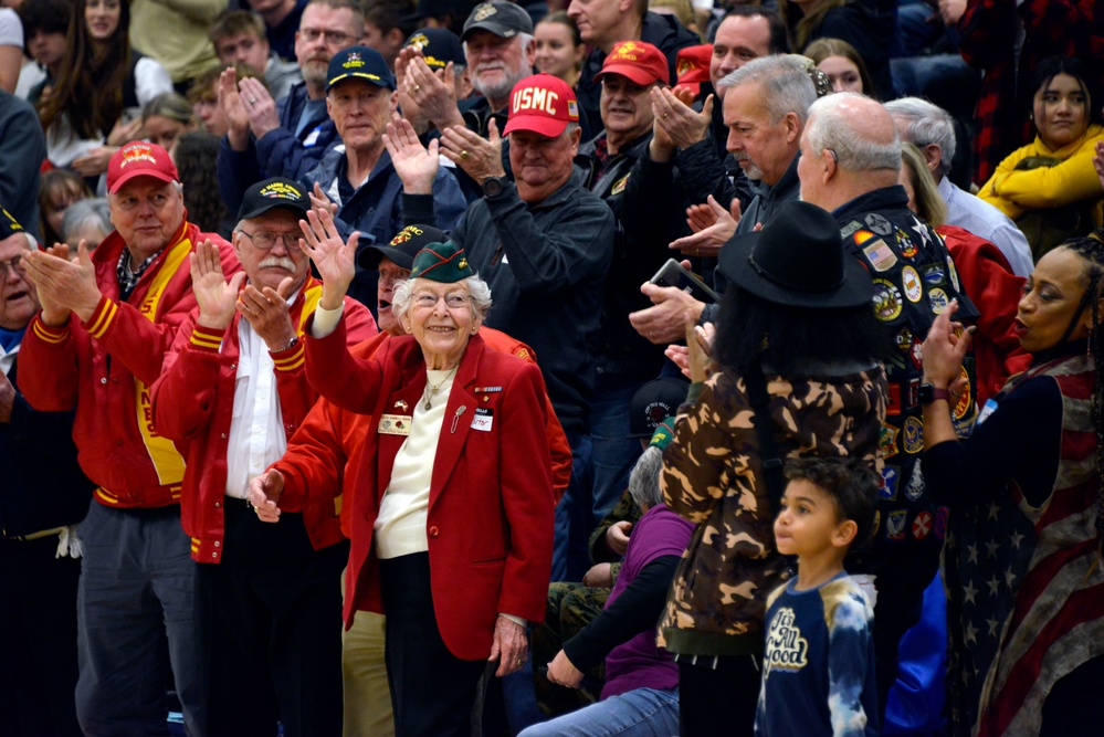 U.S. Marine Corps Battle Color Detachment Performs in Oregon