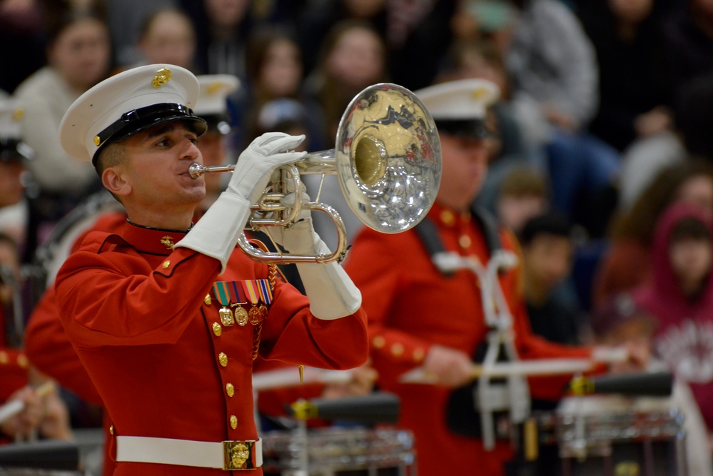 U.S. Marine Corps Battle Color Detachment Performs in Oregon