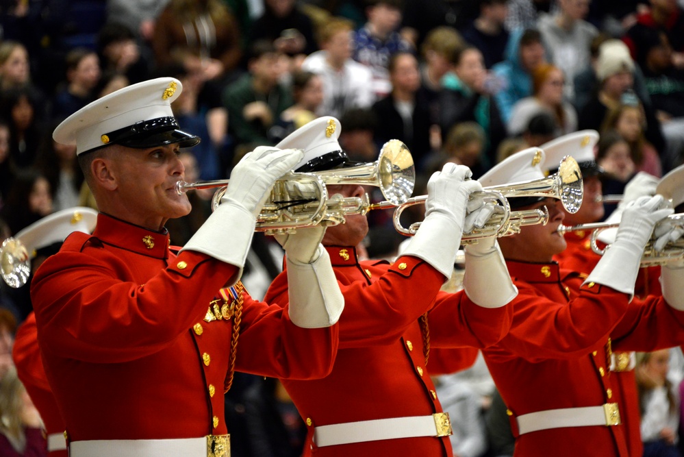 U.S. Marine Corps Battle Color Detachment Performs in Oregon