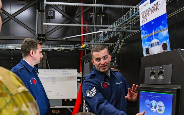 Ribbon-cutting ceremony unveils 89th AW’s new CSO trainer