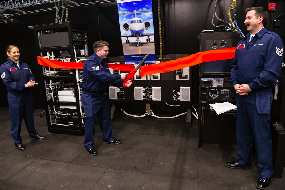 Ribbon-cutting ceremony unveils 89th AW’s new CSO trainer