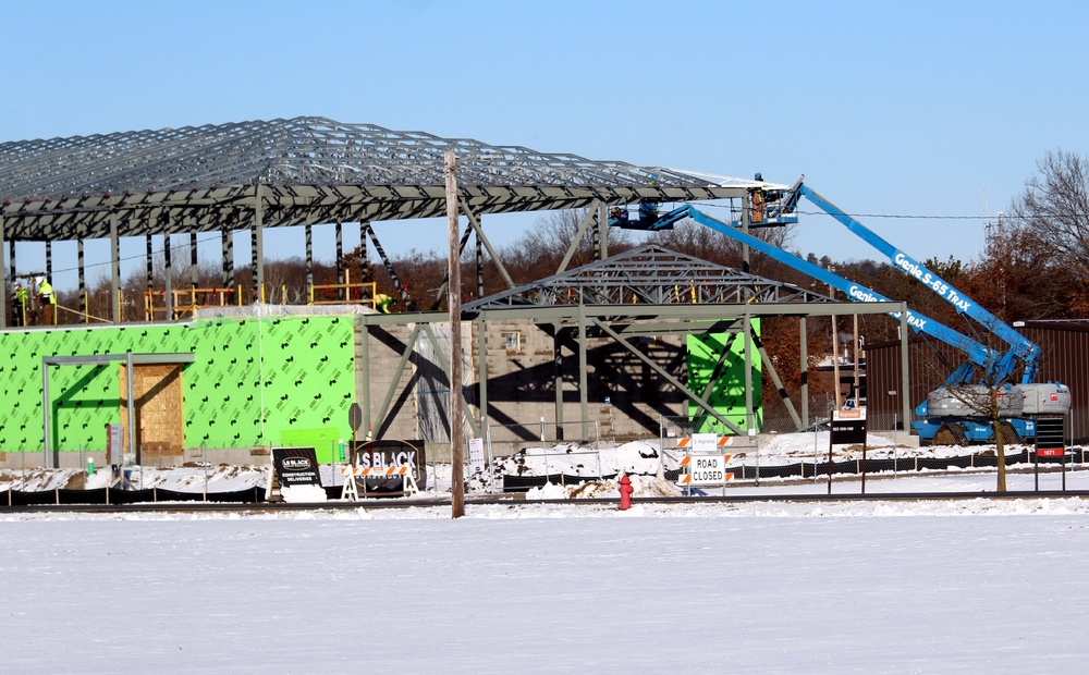 Brigade headquarters construction project reaches 20 percent completion at Fort McCoy