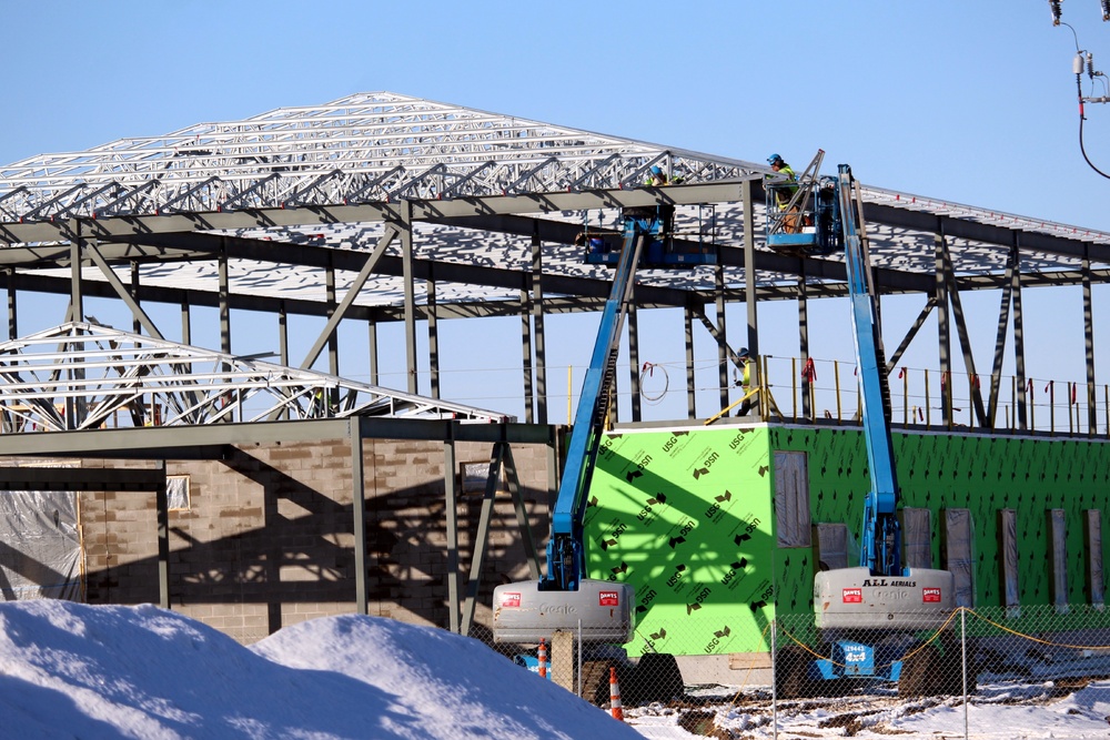 Brigade headquarters construction project reaches 20 percent completion at Fort McCoy