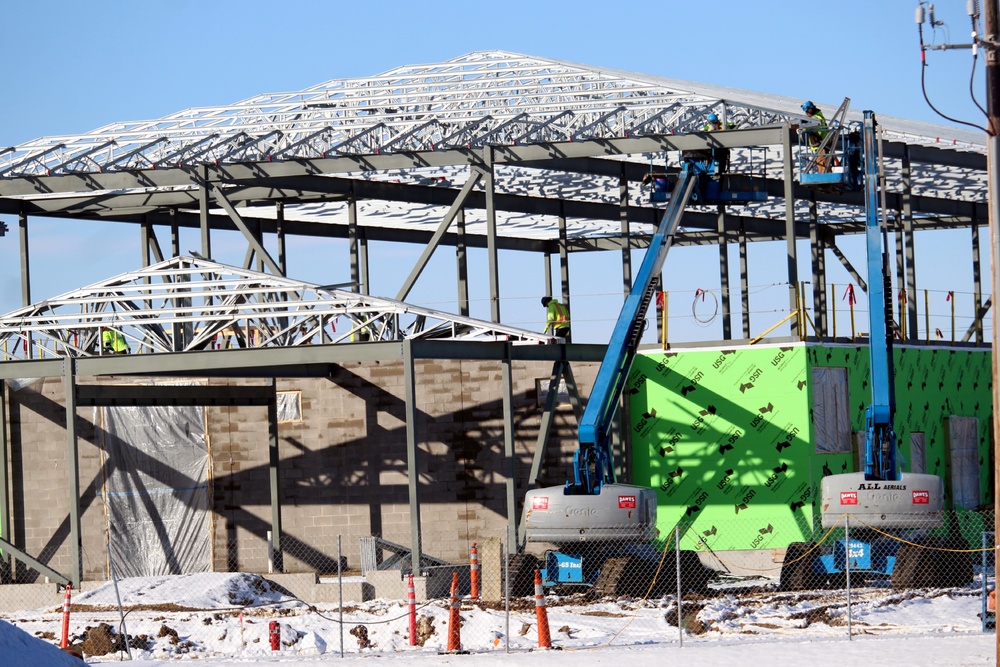 Brigade headquarters construction project reaches 20 percent completion at Fort McCoy