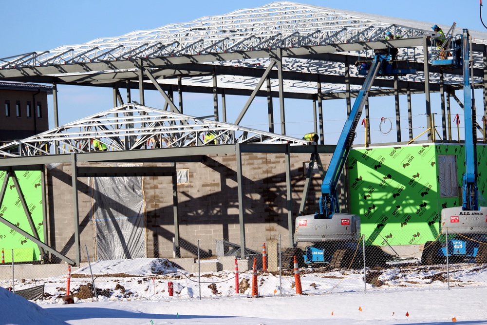 Brigade headquarters construction project reaches 20 percent completion at Fort McCoy