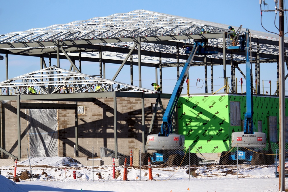 Brigade headquarters construction project reaches 20 percent completion at Fort McCoy