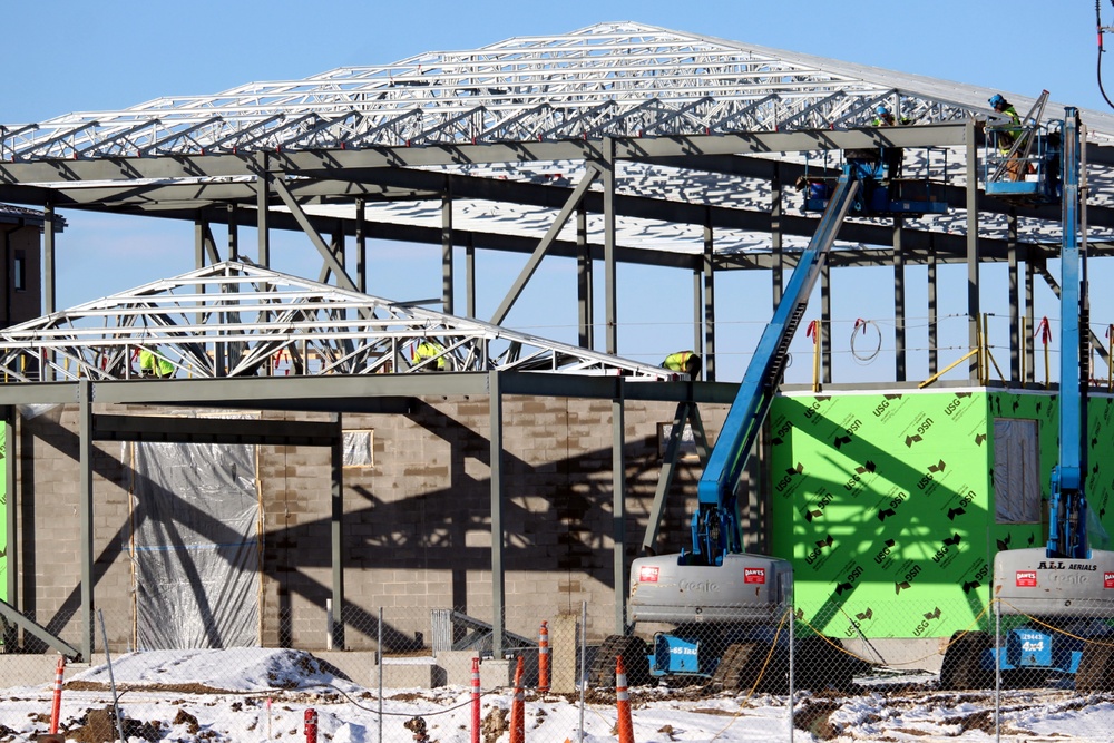 Brigade headquarters construction project reaches 20 percent completion at Fort McCoy