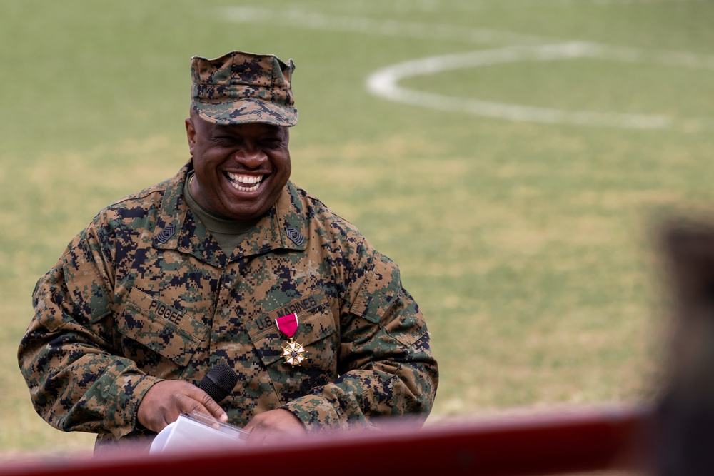 MGySgt Glen Piggee retires after 30 years of service in the Marine Corps