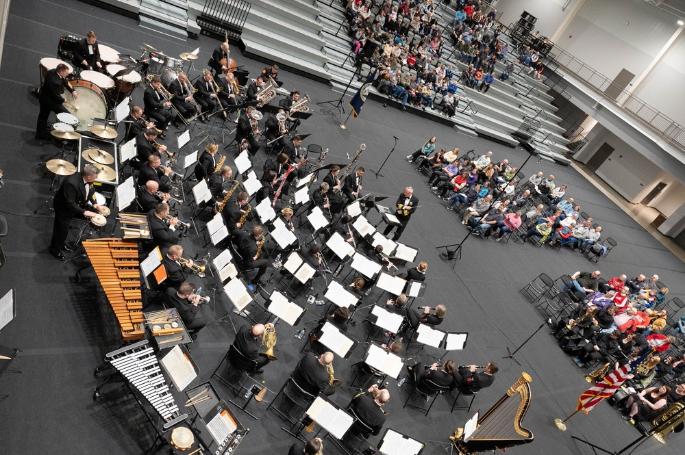 U.S. Navy Band performs in Colby