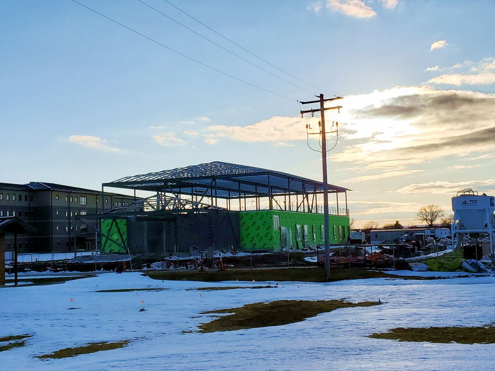 March 2023 construction operations of $11.96 million transient training brigade headquarters at Fort McCoy