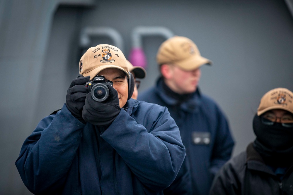 USS Porter Arrives in Rostock, Germany