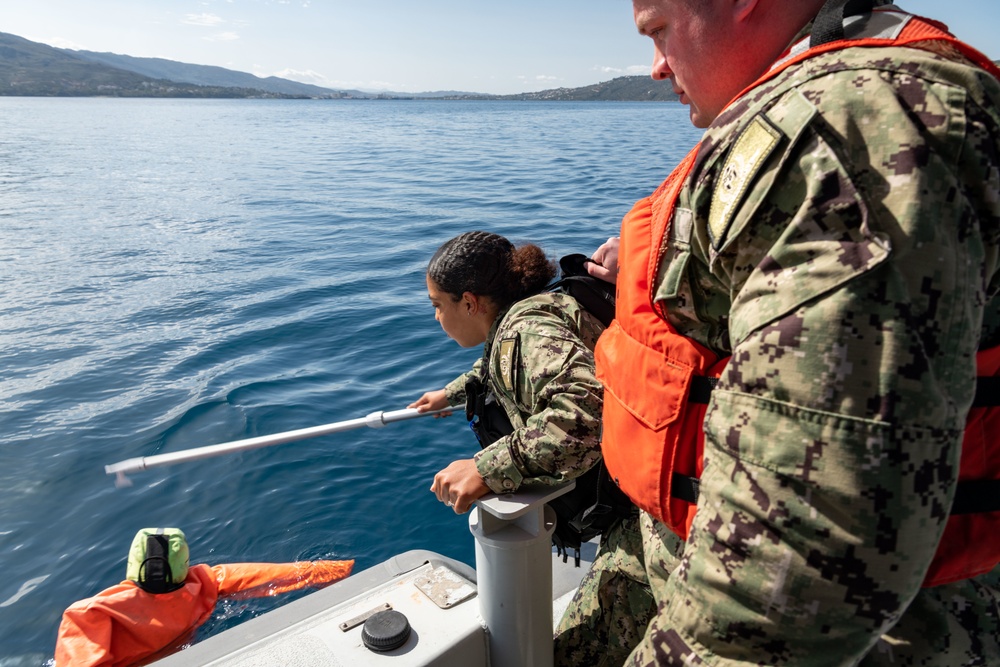 Team Souda’s Harbor Patrol Unit Check with the Skipper