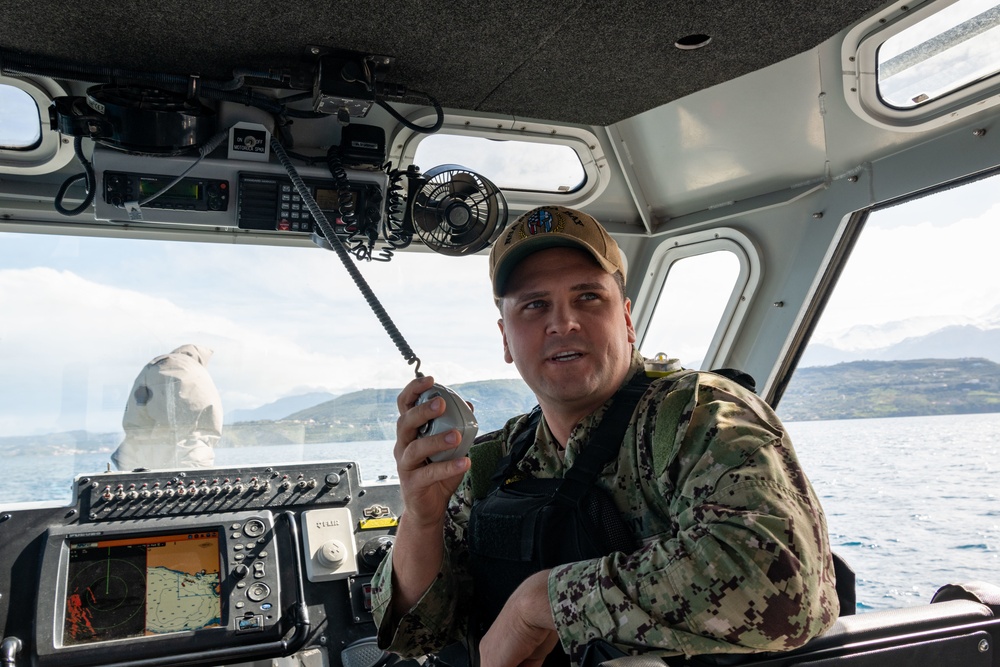 Team Souda’s Harbor Patrol Unit Check with the Skipper