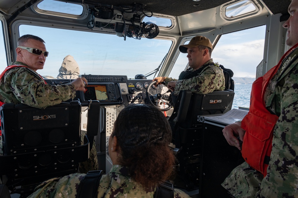 Team Souda’s Harbor Patrol Unit Check with the Skipper