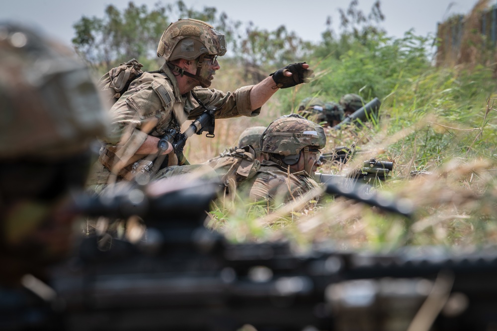 U.S. and Thai forces simulate an airfield Seizure during Cobra Gold 23