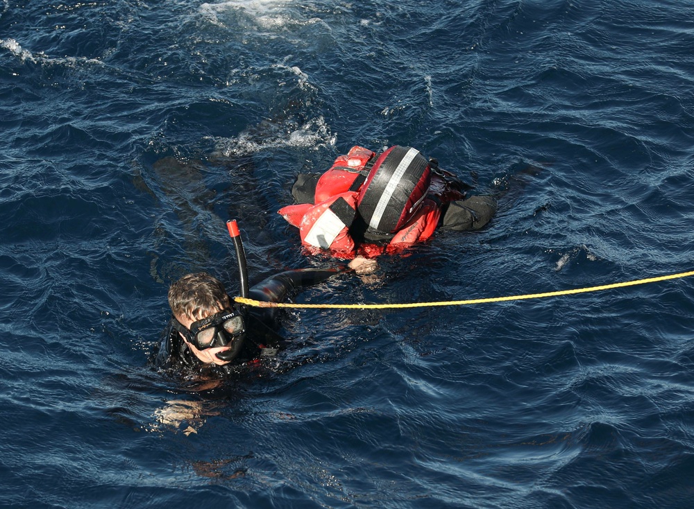 DVIDS Images USS Milius Conducts Man Overboard Drill [Image 1 of 3]