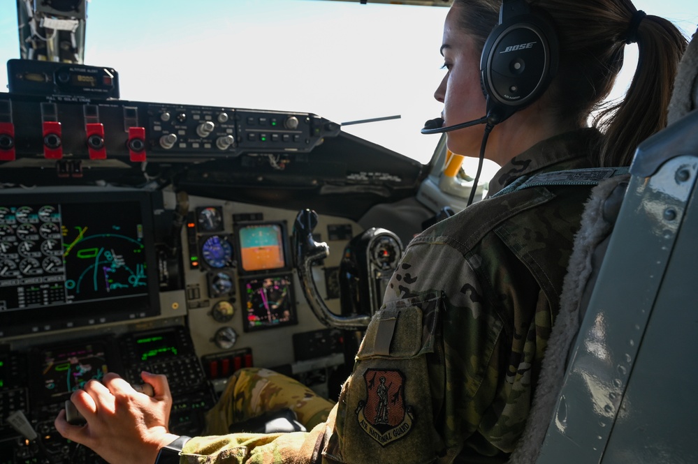 USAF KC-135 Stratotanker refuels RAF RC-135, USAF F-15s in CENTCOM AOR