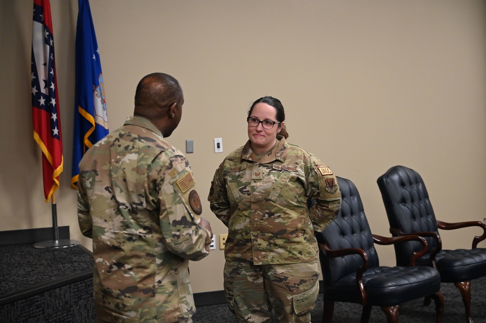 Air National Guard Command Chief visits 188th Wing