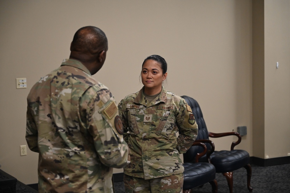 Air National Guard Command Chief visits 188th Wing