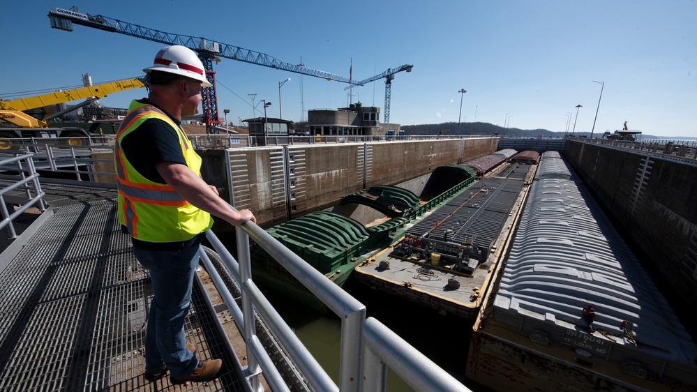 Lock operators work super safely near mega construction projects