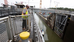 Lock operators work super safely near mega construction projects