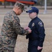 Officer Gabriel George receives the Navy &amp; Marine Corps Accommodation Medal at MCAS Beaufort