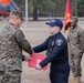 Officer Gabriel George receives the Navy &amp; Marine Corps Commendation Medal at MCAS Beaufort