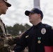 Officer Gabriel George receives the Navy &amp; Marine Corps Commendation Medal at MCAS Beaufort