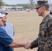 Officer Gabriel George receives the Navy &amp; Marine Corps Commendation Medal at MCAS Beaufort