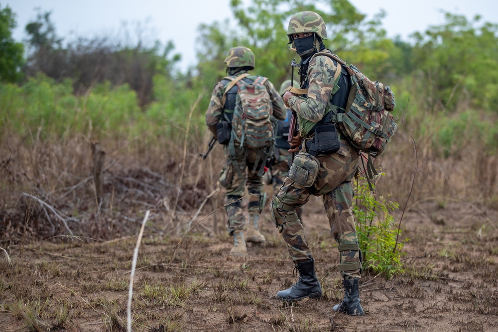 Cabo Verde Armed Forces train in Ghana during Flintlock