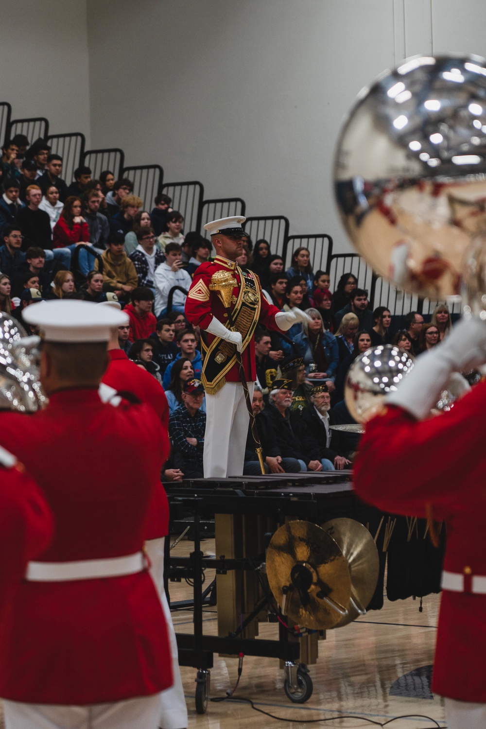 The Commandant’s Own Drum and Bugle Corps Performs for Canby High School