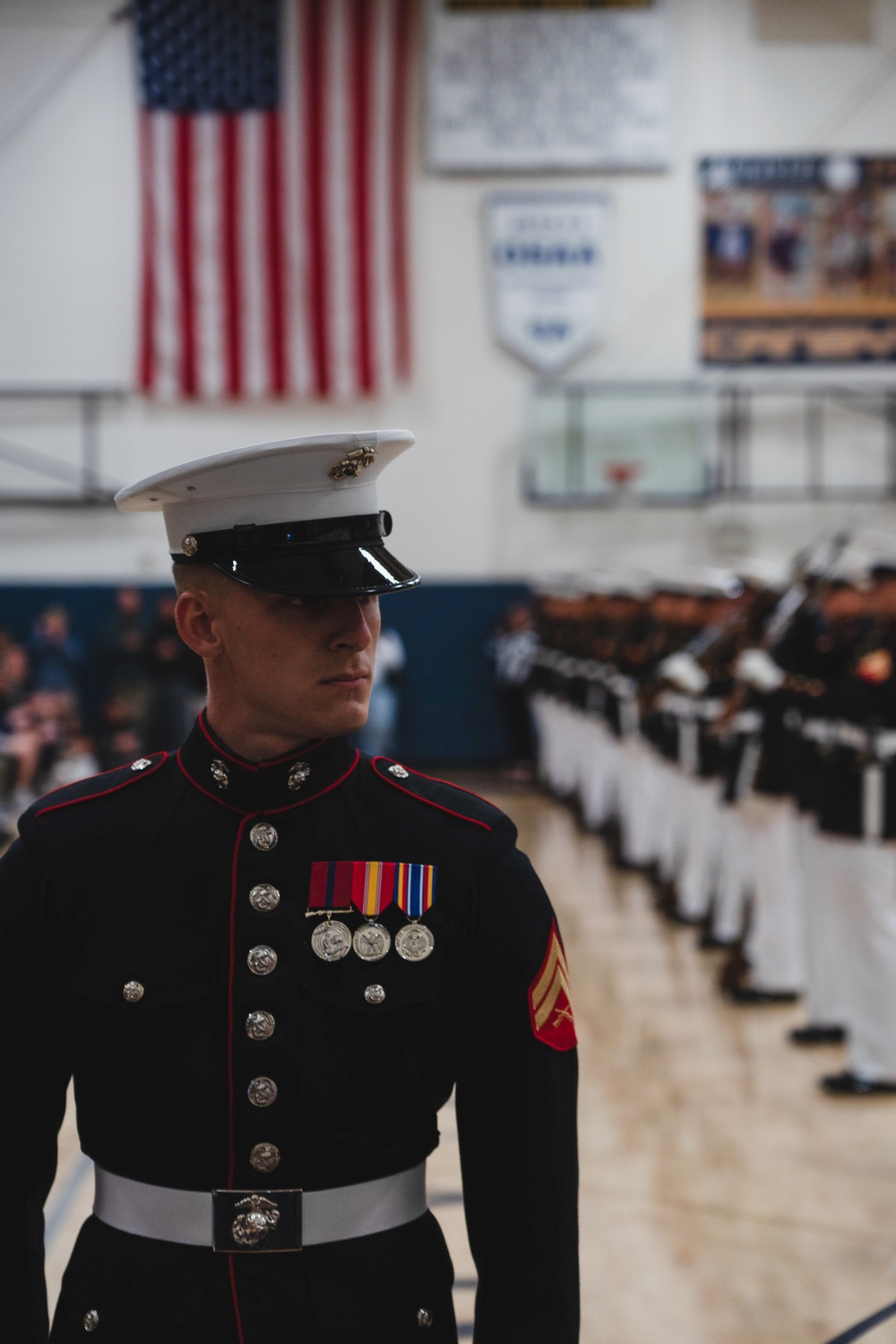 The Silent Drill Platoon Performs for Canby High School