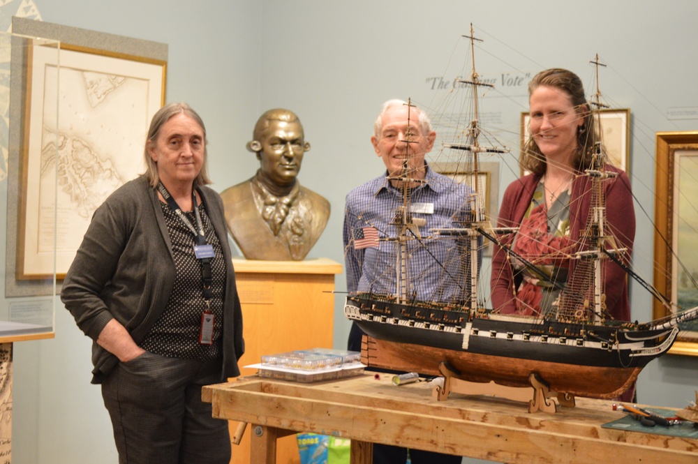 Volunteer Model Ship builder completes USS Constitution model