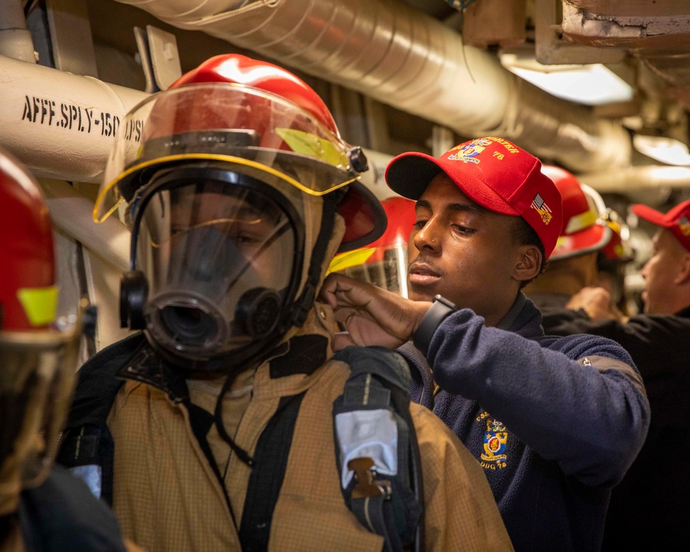 USS Porter Conducts General Quarters Training Evolution