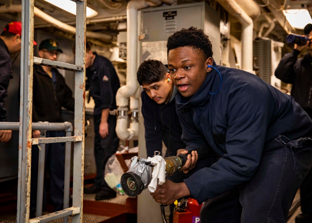 USS Porter Conducts General Quarters Training Evolution