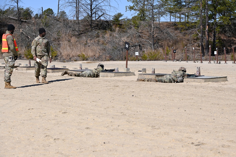 FORT DIX-Range 20 27th Finance Battalion HHD conducting Zero &amp; Grouping 7 MARCH 2023